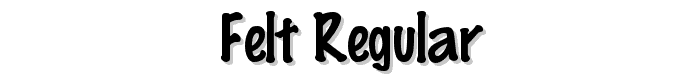Felt Regular font
